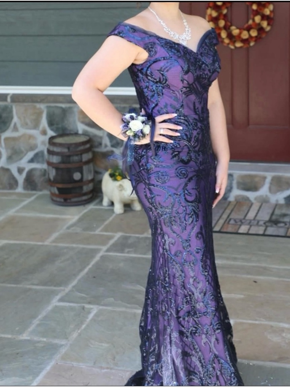 Jovani prom, gala, formal dress size 6 Purple